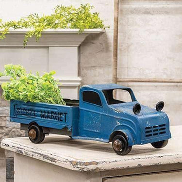 Blue Metal Farmer's Market Truck - The Fox Decor